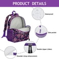 thumbnail image 4 of Vintage Paisley Pattern Students Backpack - Elegant Classic Bohemian Retro Ethnic Floral Chic Mandala Design, Comfortable Dual Shoulder Support for Developing Students, 4 of 6