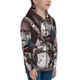 thumbnail image 3 of Harley Quinn Joker Teen Sweatshirts Hoodies Youth Hooded Hoody Fashion Zipper Coat For Boys And Girls, 3 of 7