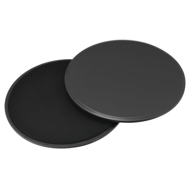 Unique Bargains Exercise Core Sliders, 175mm Dia. Glider Discs Dual Sided Usage for Full Body Workout, Black