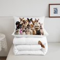 thumbnail image 5 of Erosebridal 3D Animal Print Bedding Sets King with Comforter, Kawaii Dog Duvet Insert, Cat Kitten Decorative, Reversible 3pcs, 5 of 7