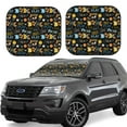 thumbnail image 6 of Kdxio Basketball Print 2-Piece Sun Shade Front Windshield - Foldable Car Front Window Sunshades For Most Sedans Suv Truck, 6 of 6
