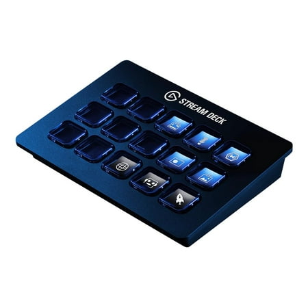 Elgato - 10GAA9901 Full-size Wired Mechanical USB Keypad with Stream Deck - Black