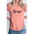 thumbnail image 5 of Amour Heart Valentines Day Graphic Tee T-Shirt, 5 of 9