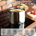 thumbnail image 3 of Cook N Home Stockpot Sauce Pot Induction Pot With Lid Professional Stainless Stee 12 Quart, 3 of 9