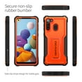 thumbnail image 7 of ExoGuard For Samsung Galaxy A21 Case, Phone Case with Screen Protector and Kickstand (Orange), 7 of 7
