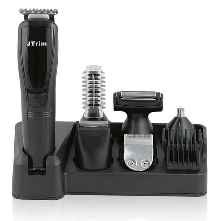 JTrim Ultimate ProGroomer 6 in 1 Grooming Kit For Men Body Groomer Beard Trimmer Hair Clippers JPT-PG600 Jay's (Best Mens Trimmer For Pubic Hair)