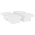 thumbnail image 2 of vidaXL Table Basse Blanc 90x90x28 cm Bois d'Ingénierie, 2 of 4