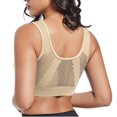 thumbnail image 3 of Xunlbb Clearance Sale Womens Bras Plus Size CDG Large Cup Size Women Seamless Sports Bra Wirefree Yoga Bra With Removable Pads(Beige,XXXXXL), 3 of 4