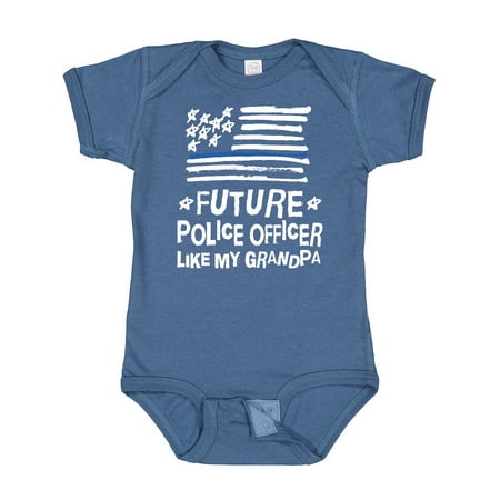 

Inktastic Future Police Officer Like Grandpa Gift Baby Boy or Baby Girl Bodysuit