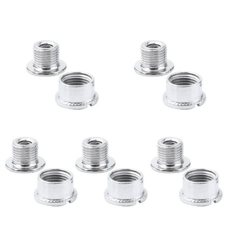

5 Pairs Crankset Bolts Crank Bolts Chainring Bolts Crank Screws Nuts