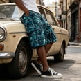 thumbnail image 5 of Mens Athletic Shorts High Waist Drawstring Cargo Shorts Summer Soft Baggy Stretch Workout Shorts, S, 5 of 7
