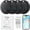 Black-4Pcs, variant on Wrong Duck Air Tag Key Finder 4Pcs, Air Tracker Tag Compatible with Apple Where is App (iOS Only), Suitcase Tracker for Luggage/Bags/Keys, One-Year Battery Life (Black-4Pcs)