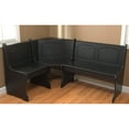 thumbnail image 6 of TMS 3-Piece Corner Reversible Indoor Dining Breakfast Nook with Storage, Includes Nook, Table and Bench, Black, 6 of 7