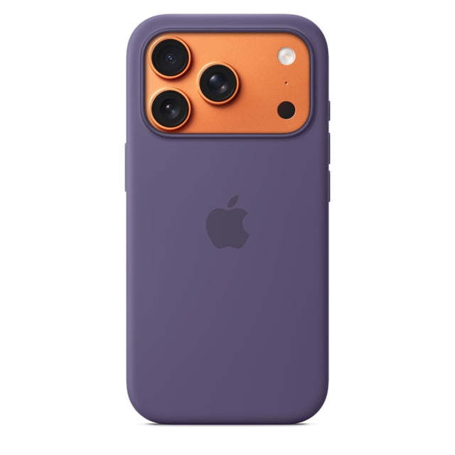 Funda para iPhone 17 Pro de Apple en silicona con MagSafe color púrpura