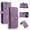 Purple, variant on For Samsung Galaxy S23+ 5G Dream 9-Card Wallet Zipper Bag Leather Phone Case For Samsung Galaxy S23+ 5G