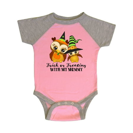 

Inktastic Trick or Treating with my Mommy with Cute Witch Owls Gift Baby Boy or Baby Girl Bodysuit