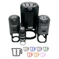 thumbnail image 1 of Measuring Cup Baking Cooking Self-Inking Rubber Stamp Ink Stamper - Red Ink - Small 3/4 Inch, 1 of 7