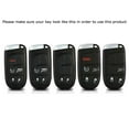 thumbnail image 2 of Real Gloss Black Carbon Fiber Smart Key Fob Hard Shell For Charger Challenger Dart Durango Journey, Grand Cherokee, Renegade, 200/300 Keyless Smart Key, 2 of 9