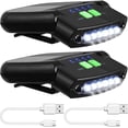 thumbnail image 2 of Hands-Free LED Clip-on Cap Light – Rechargeable Headlamp Flashlight, 100 Lumens, IPX5 Waterproof (Black/Green/Red) 2 of 6