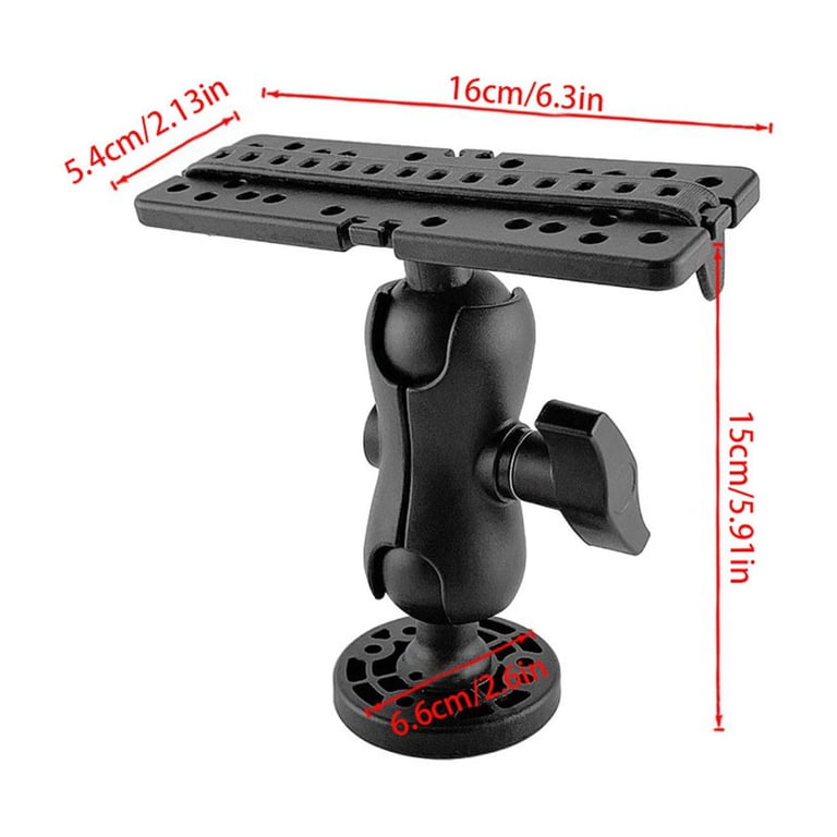 Clearance Measuring ruler under $9,Fish Finder Mount Base 360 Rotation  Mount Fish Finder Bracket Nylon & Stainless Steel Electronic Fish Finder ...