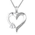 thumbnail image 3 of Collar de plata S925 Yashi Colgante en forma de corazón Mujer, 3 of 3