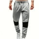 thumbnail image 2 of Pantalones largos de moda para hombre con cordón, cintura elástica, color sólido, pantalones casuales largos de chándal, pantalones para hombre, 2 of 6