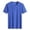 Blue, variant on 2023 Summer Breathable Outdoor Leisure Sports Ice Silk Men Short Sleeve T Shirts Cool Large Size