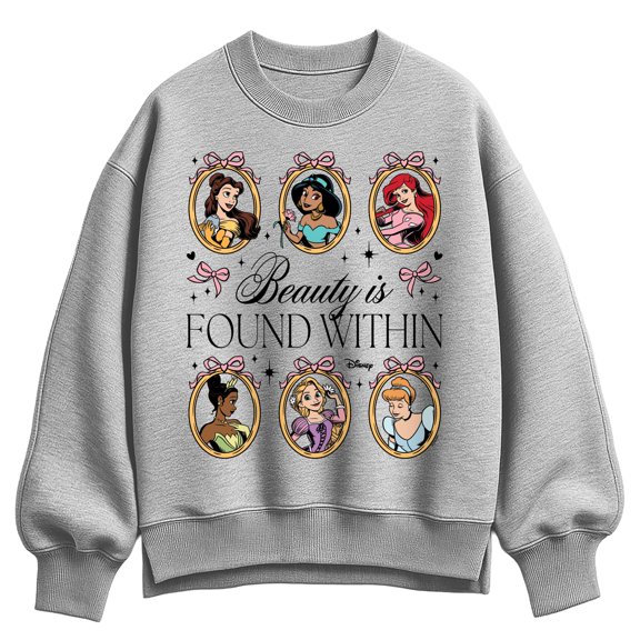 Disney - Princesses Coquette - Ladies Oversized Fleece Crew Sweatshirt