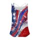 thumbnail image 4 of Puntoco Camisetas básicas sin mangas para mujer Camiseta sin mangas con cuello redondo y tirantes estampados del Día de la Independencia a la moda de verano para mujer, 4 of 5