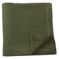 thumbnail image 6 of 100% Cotton Waffle Weave Queen Bed Blanket | Green Waffle Knit Blanket | Ultra-Soft, All Season Textured Blankets & Throws for Bed, Couch, or Chair (Full/Queen, Olive), 6 of 6