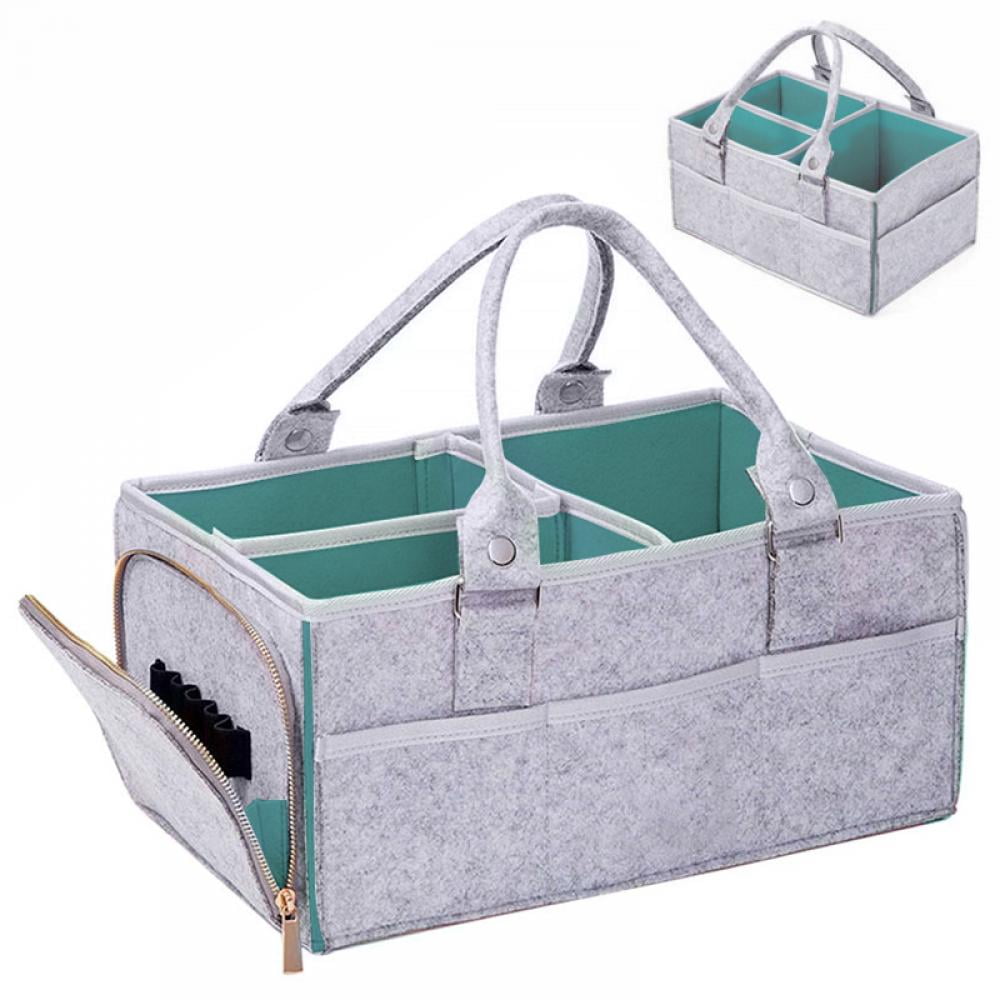 UK Baby Diaper Wipes Bag Infant Nappy Organizer Basket Caddy Nursery Storage Bin 