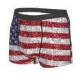 thumbnail image 5 of Goofa America Flag Glitter Printed Men's Boxer Briefs Underwear, Moisture-Wicking Underwear, Trunk,Soft and Breathable Cotton Underwear-X-Large, 5 of 9