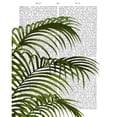 thumbnail image 3 of Fab Funky 15x18 Black Modern Framed Museum Art Print Titled - Palm Leaf 1, Green On White, 3 of 5