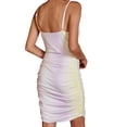 thumbnail image 7 of Biekopu Women Summer Bodycon Mini Dress, Sleeveless Spaghetti Strap Cutout Gradient Print Dress,S/M/L, 7 of 7
