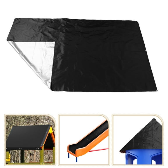 OUNONA Kids Outdoor Playground Canopy Waterproof and Practical Sunshade Cover for Swings Slides Playground Accessories Roof Cover Protector