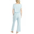 thumbnail image 4 of Hanes Women's New Mood Sleep and Lounge Pajama Set , Blue, Small, 4 of 5