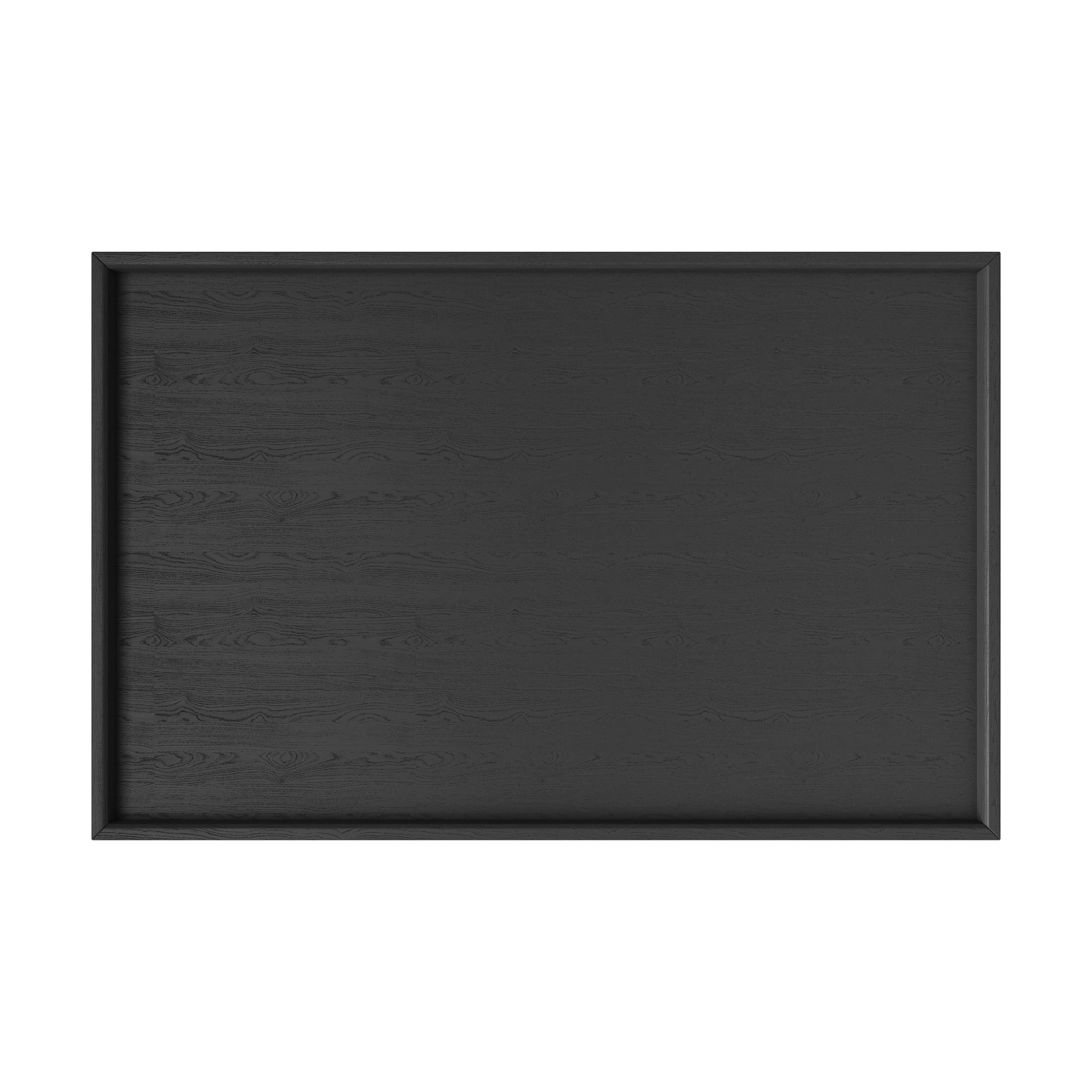 Castle Place Contemporary Kids Table with Drawers, Black