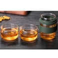 thumbnail image 2 of Juego de té de viaje todo en uno, portátil, de vidrio, con estuche (verde), 2 of 5