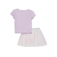 thumbnail image 3 of Minnie Mouse Baby Girls & Toddler Girls T-shirt & Striped Skirt, 2pc Outfit Set (12M-5T), 3 of 3