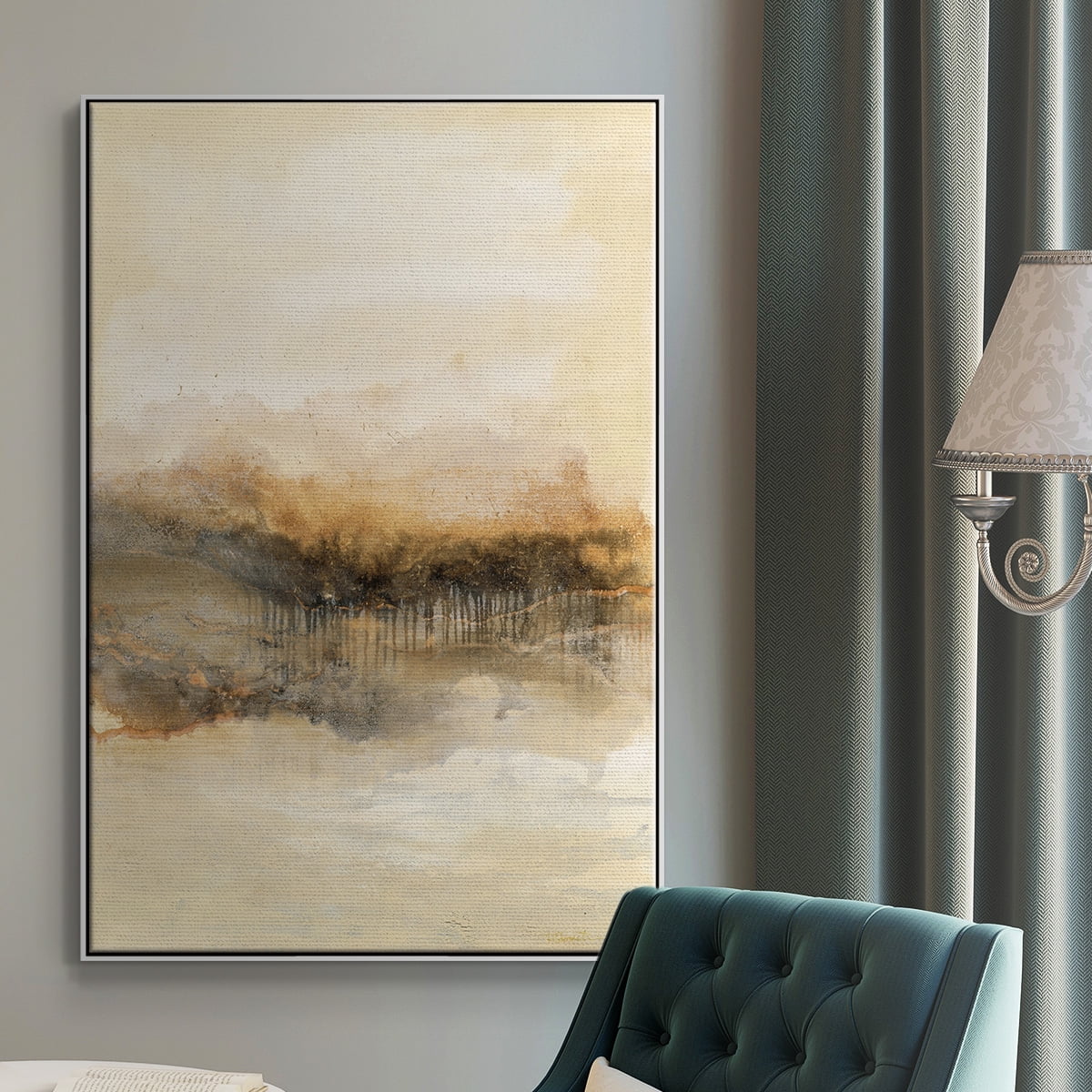 Keeping Secrets I Framed Premium Gallery Wrapped Canvas - Ready to Hang - 25 x 37 - White Floating Frame
