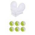 thumbnail image 1 of 6 Piezas Amortiguador Silenciador de Raqueta de Tenis + Soporte de Pelota Hecho de Plástico ABS, 1 of 9