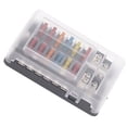 thumbnail image 3 of Bloque De Fusibles De Cuchilla, Caja De Fusibles De 12 Vías Con Indicador LED Caja De Fusibles Impermeable De 12 A 32 V CC Con Indicador LED Automotriz Carro De Golf Camión Coche Barco Marina RV Furgo, 3 of 7