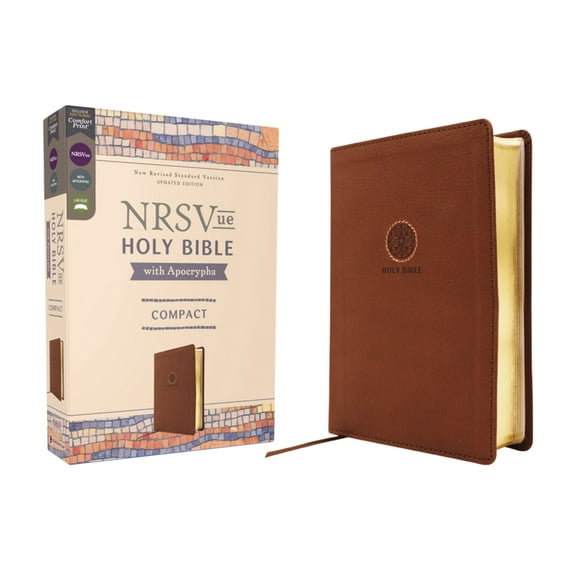 Nrsvue, Holy Bible with Apocrypha, Compact, Leathersoft, Brown, Comfort Print, (Hardcover)