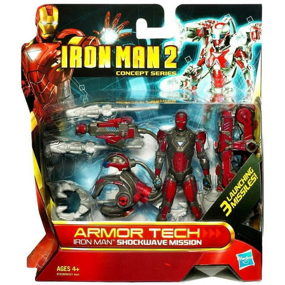 Concept Series Armor Tech Iron Man Shockwave Mission Action Figure