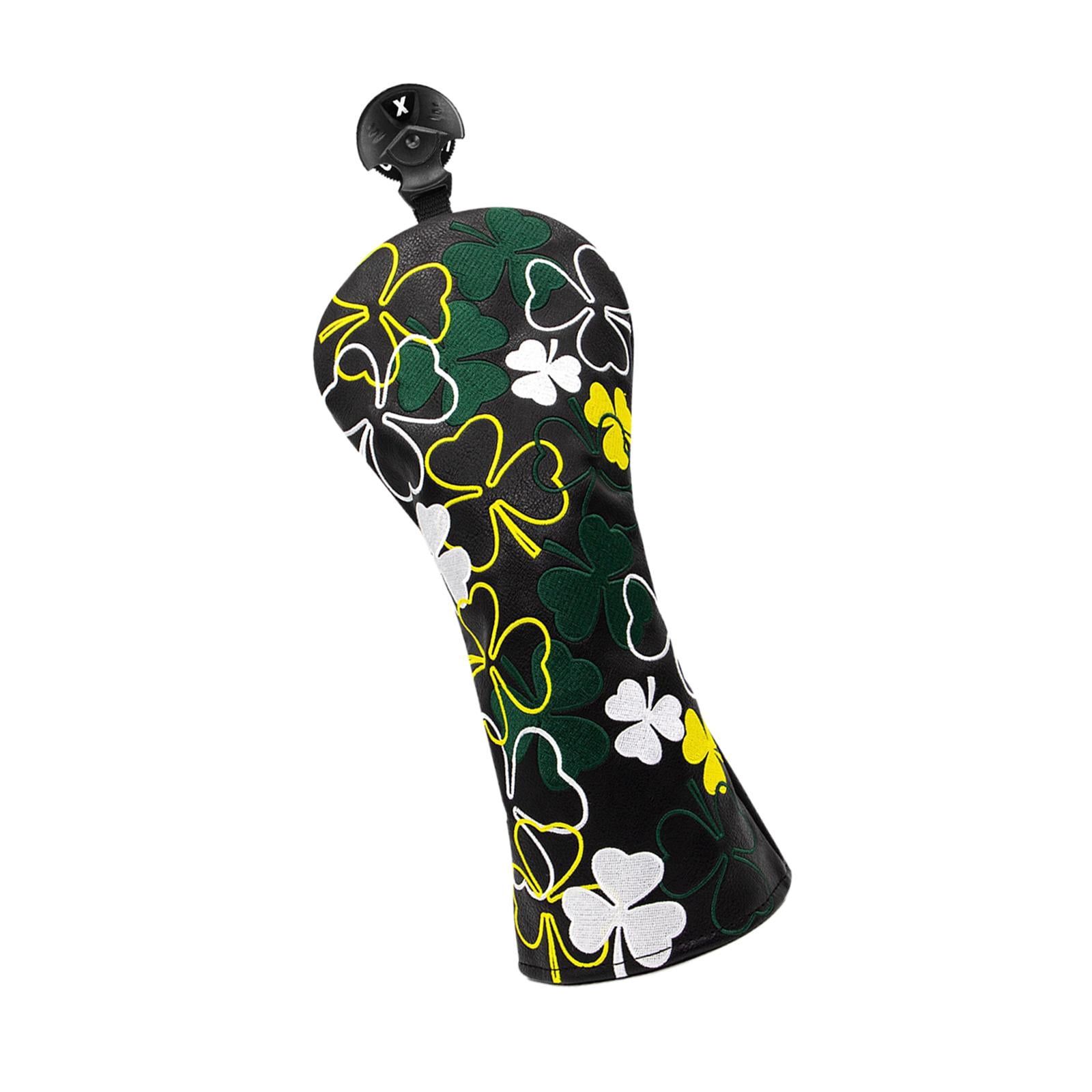 DimyFew Golf Club Head Cover Embroidered Patterned Water Resistant with Tags Hybrid Head FW