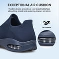 thumbnail image 5 of AMANSSE Mens Walking Shoes Non Slip Casual Shoes Lightweight Breathable Mesh Comfort Sneakers Navy Blue Size 11, 5 of 7