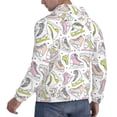 thumbnail image 6 of Lsque Pink skates Pattern Casual Men's Hoodie,Hooded Sweatshirt with Kangaroo Pocket,Pullover Hoodie-4X-Large, 6 of 7