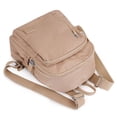 thumbnail image 2 of BadPiggies Mini Backpack Purse for Women, Small Nylon Day Packs Waterproof Multi-Pockets Ladies Travel Bag - Khaki, 2 of 10
