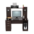 thumbnail image 2 of Inval Centre de Travail Informatique America avec Hutch, Espresso, 2 of 5