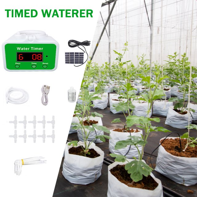 Controlador de riego de jardinería con temporizador de riego de jardín (Kit de estilo B 20 piezas)